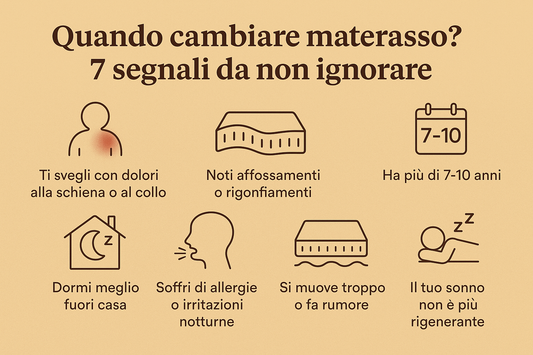 Quando cambiare materasso? I 7 segnali da non ignorare