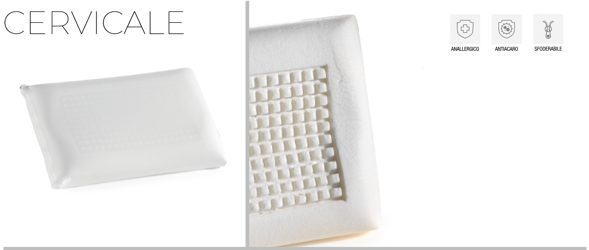 Guanciale in Memory Foam H15 Cervicale