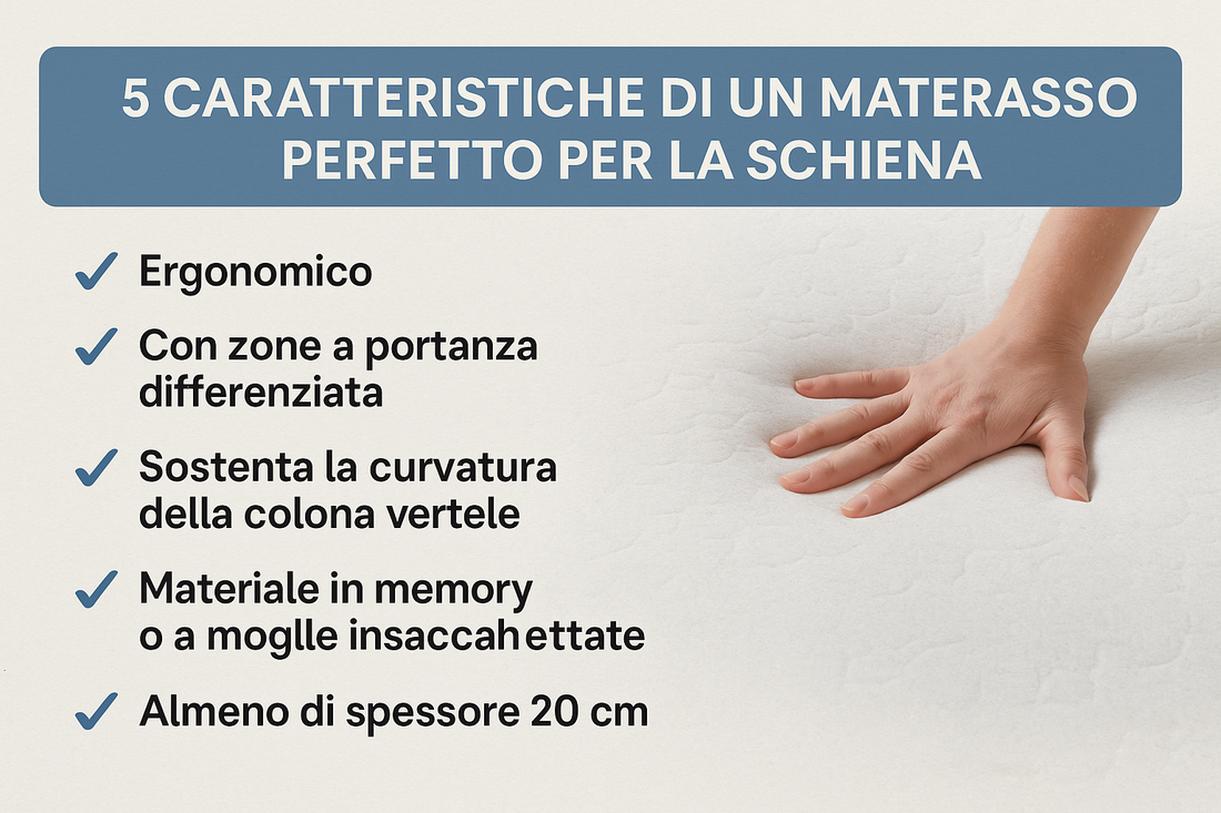 Il materasso giusto per la salute della schiena: come scegliere e dormire meglio