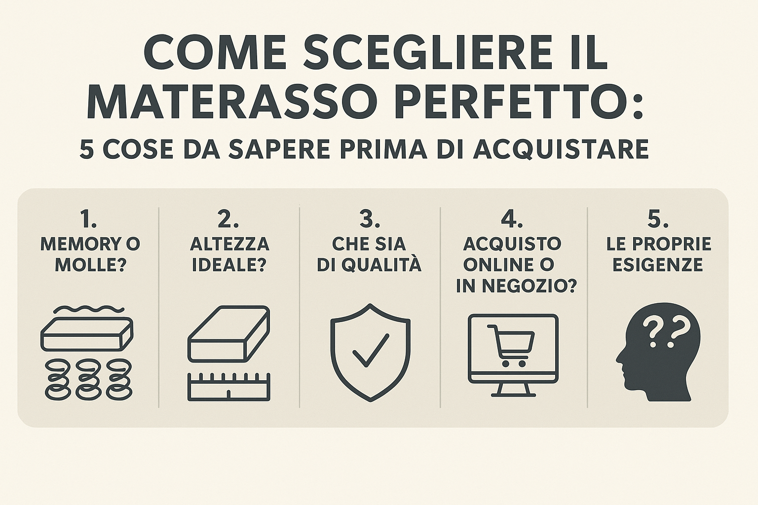 Guida pratica alla scelta del materasso perfetto: come non sbagliare acquisto nel 2025