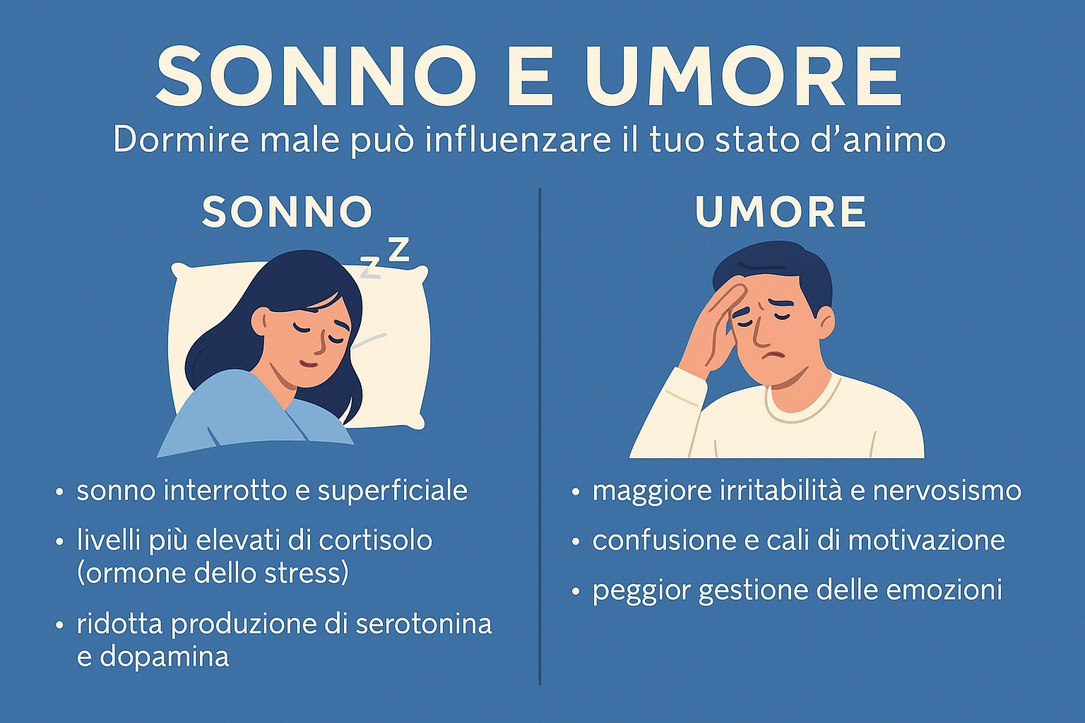 Dormire male può influenzare il tuo umore? Ecco cosa dice la scienza (e cosa puoi fare da subito)