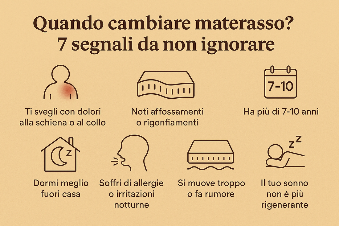 Quando cambiare materasso? I 7 segnali da non ignorare