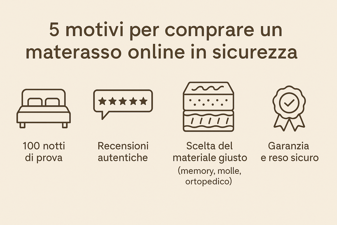 5 motivi per cui comprare un materasso online sicuro è la scelta migliore (e come farlo bene)