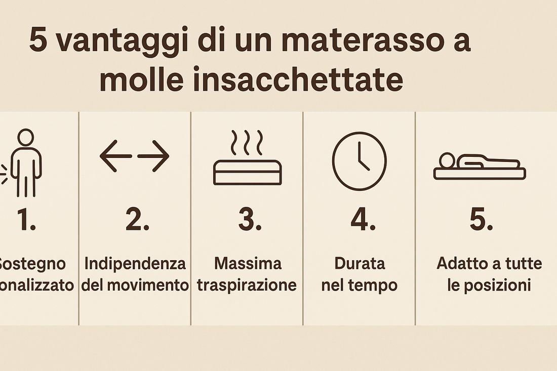 Perché scegliere un materasso a molle insacchettate: comfort, sostegno e durata