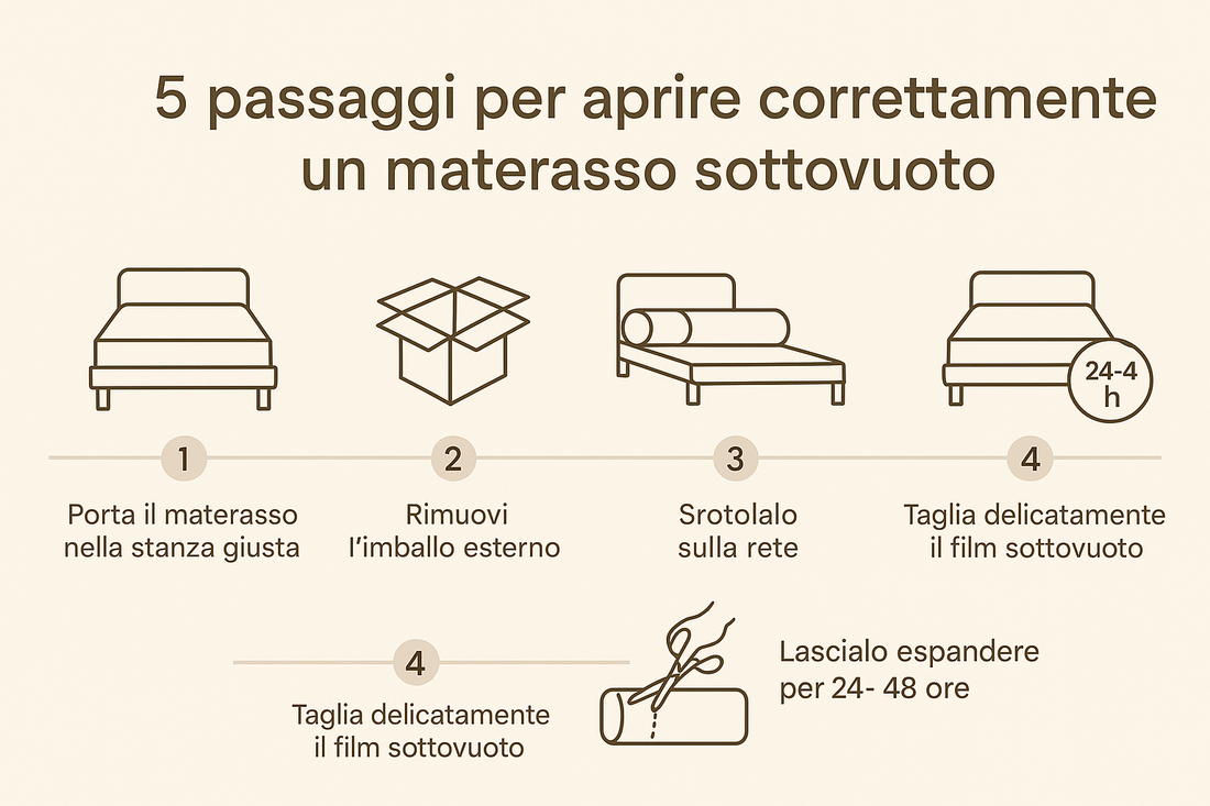Come si apre un materasso sottovuoto: guida passo passo per non sbagliare