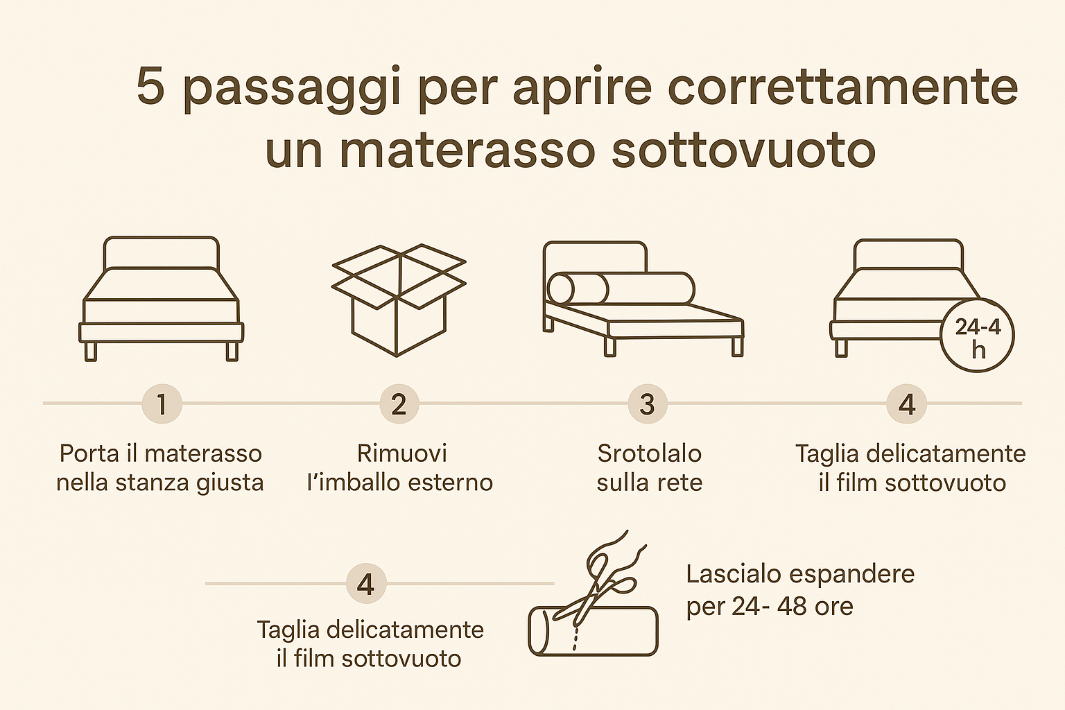 Come si apre un materasso sottovuoto: guida passo passo per non sbagliare