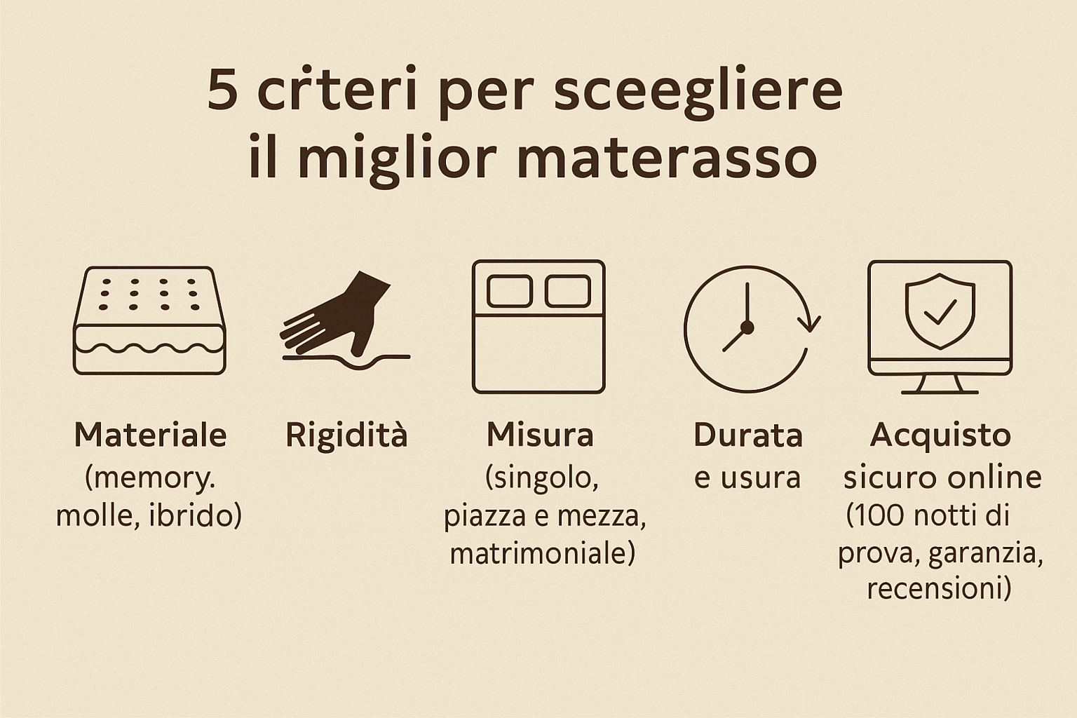 Qual è il miglior materasso per te? Scopri come scegliere e acquistare senza errori