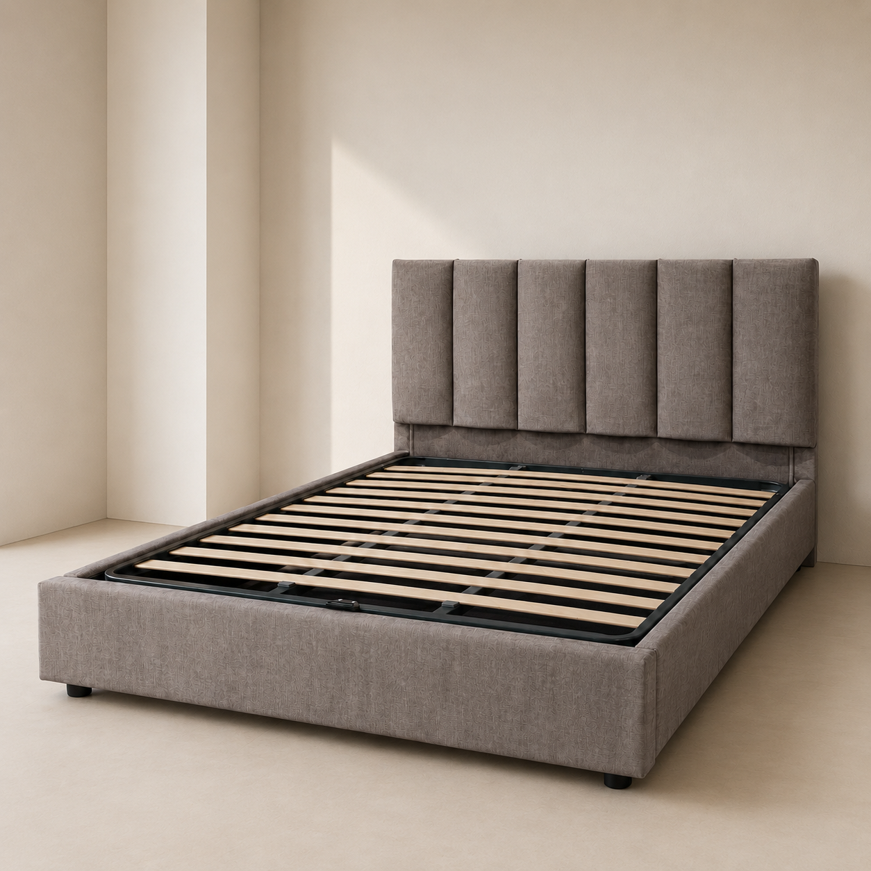 Letto Contenitore Emily con Testata Imbottita