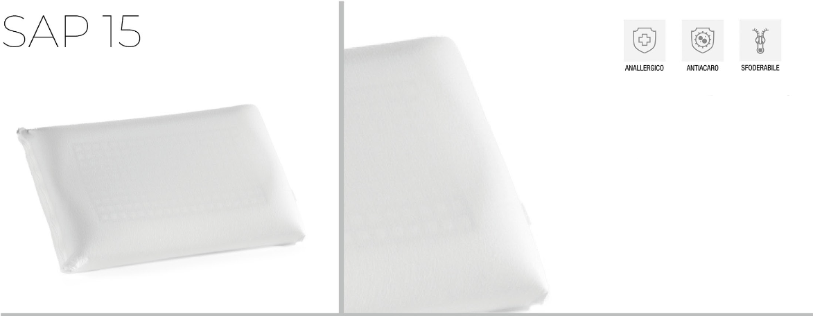 Guanciale in Memory Foam H15