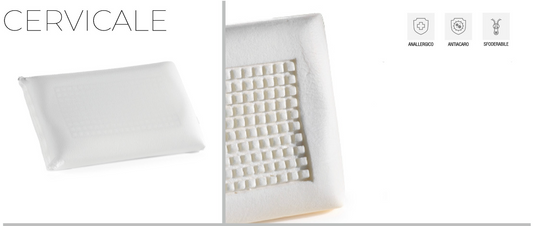 Guanciale in Memory Foam H15 Cervicale