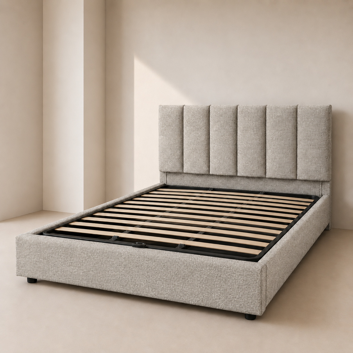 Letto Contenitore Emily con Testata Imbottita