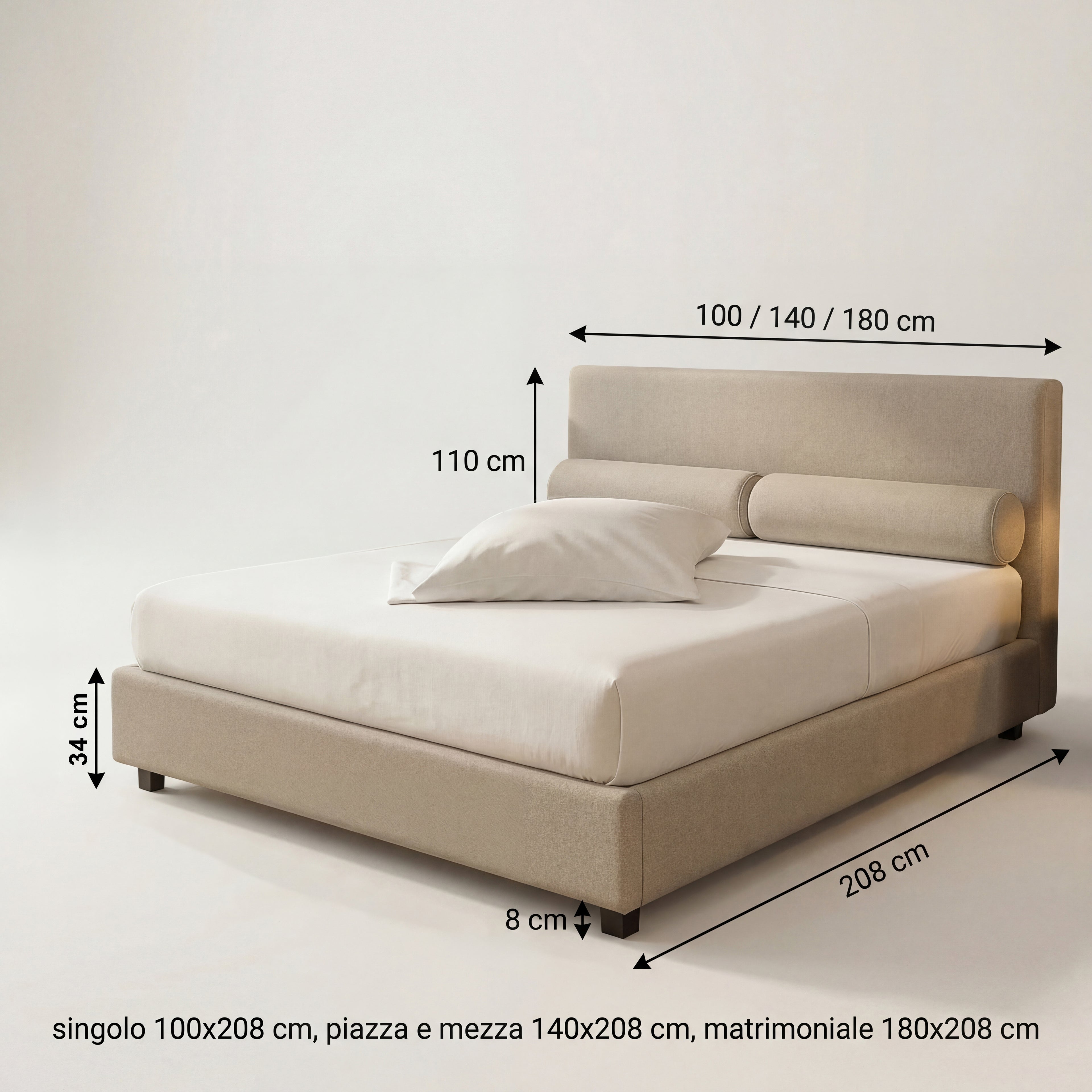 Letto contenitore Santos