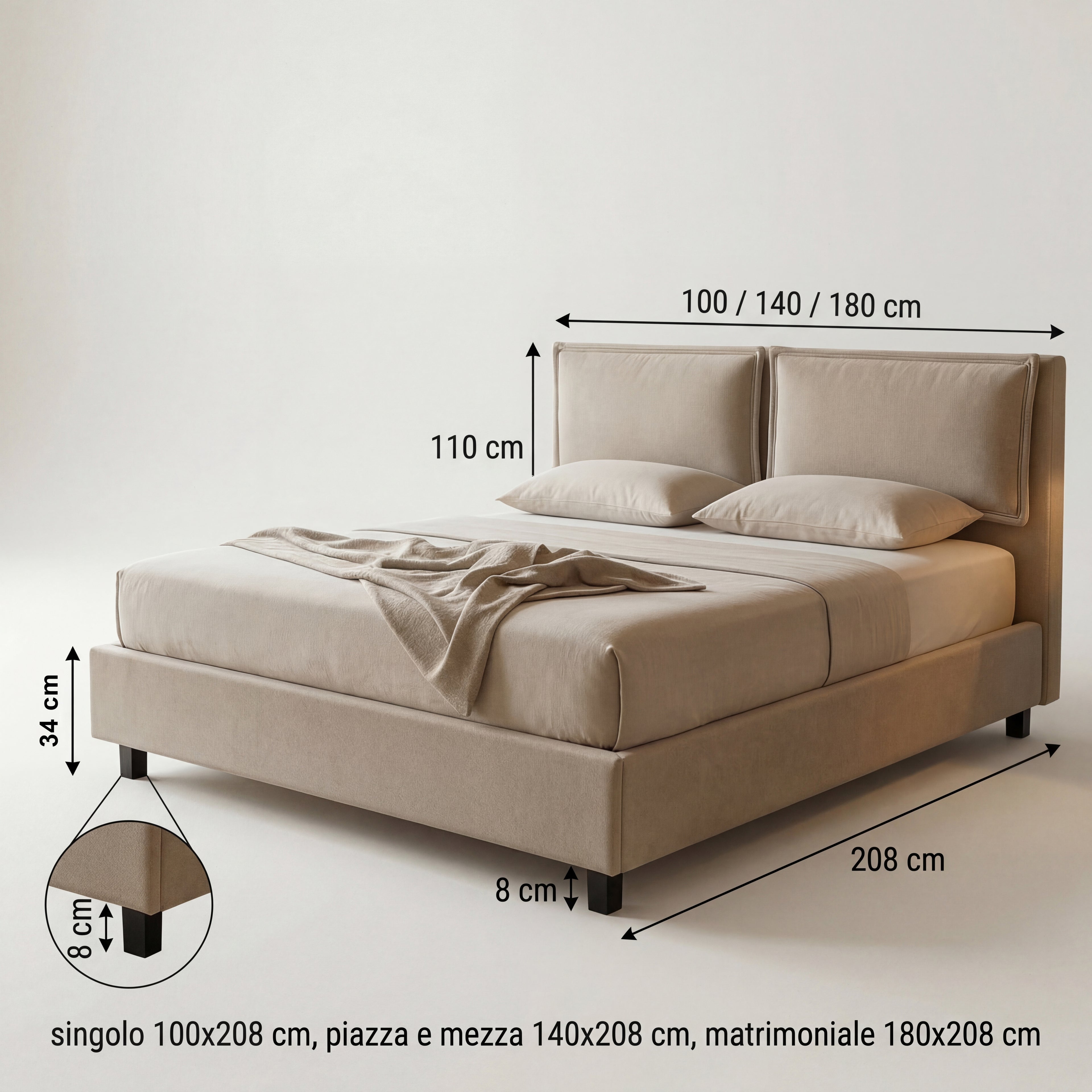 Promo Bundle – Materasso Ergosense a Molle Insacchettate + Letto Contenitore Speedy